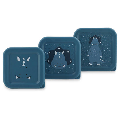 Mr Triceratops Set of 3 Nesting Snack Boxes from Trixie