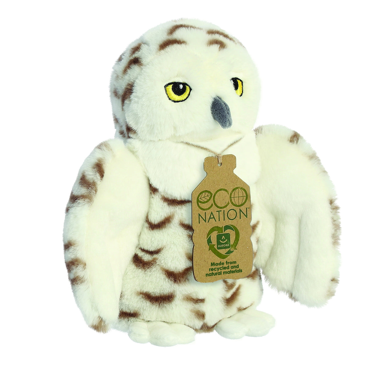 Snowy Owl Soft Toy 20cm from Eco Nation