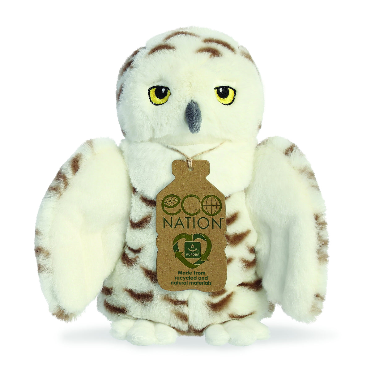 Snowy Owl Soft Toy 20cm from Eco Nation