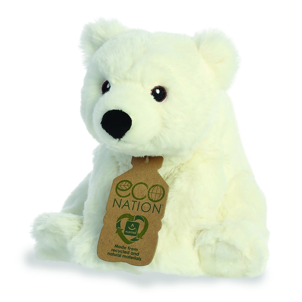 Polar Bear Soft Toy 24cm from Eco Nation