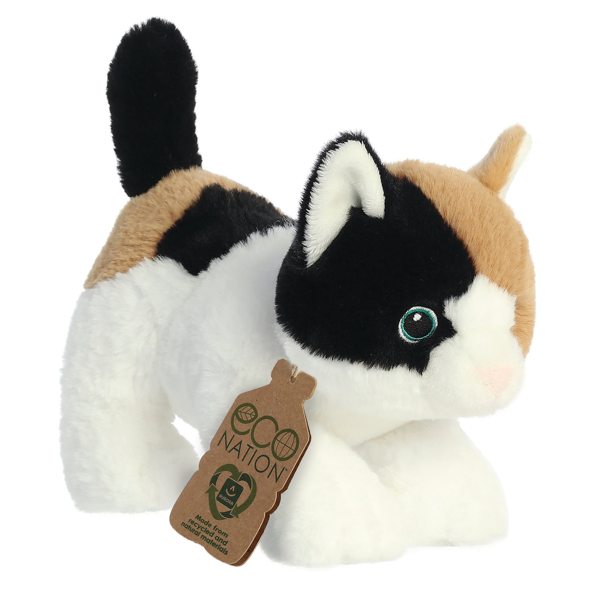 Calico Cat Soft Toy 22cm from Eco Nation