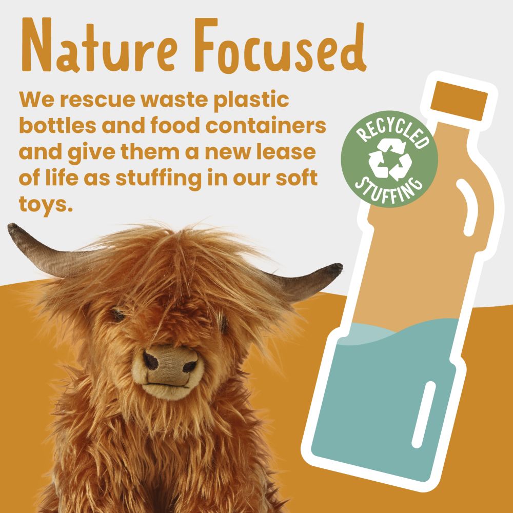 Highland Cow Soft Toy 32cm from Living Nature