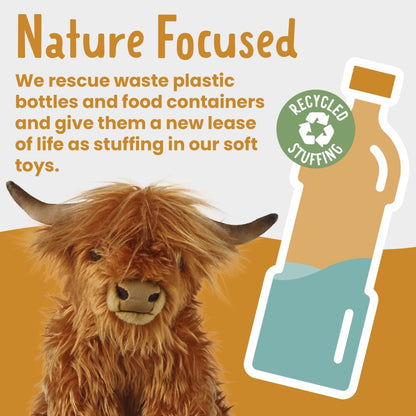Highland Cow Soft Toy 32cm from Living Nature