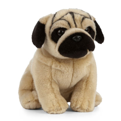 Pug Soft Toy 25cm from Living Nature