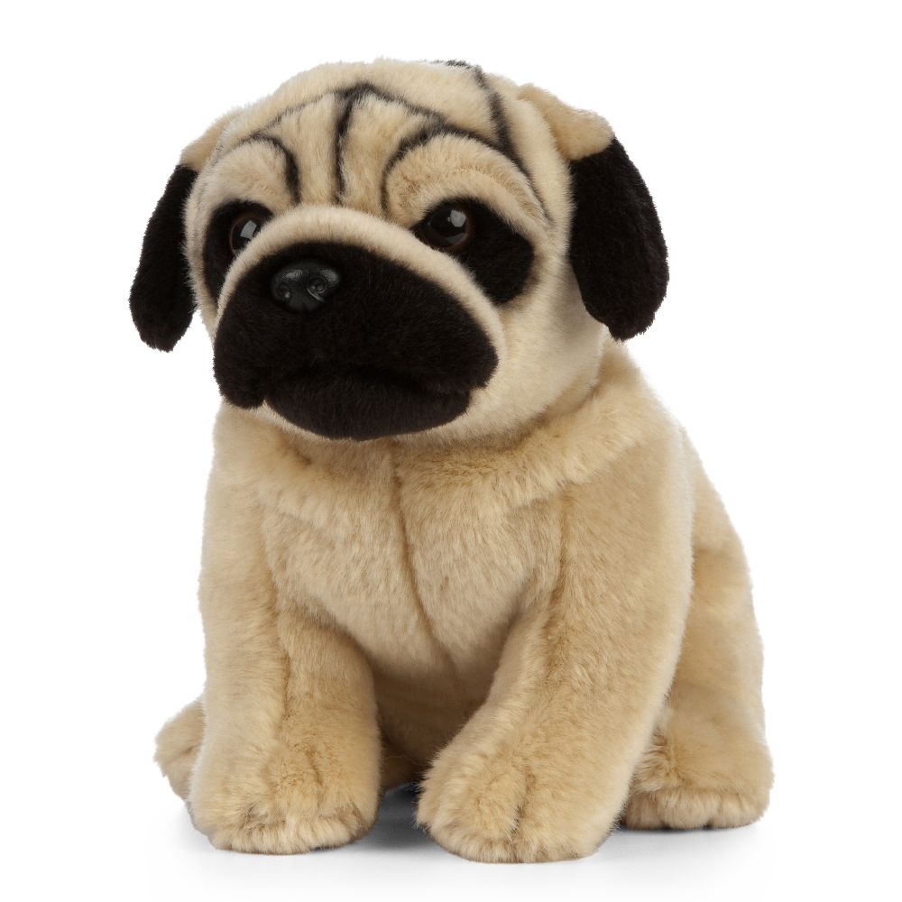 Pug Soft Toy 25cm from Living Nature