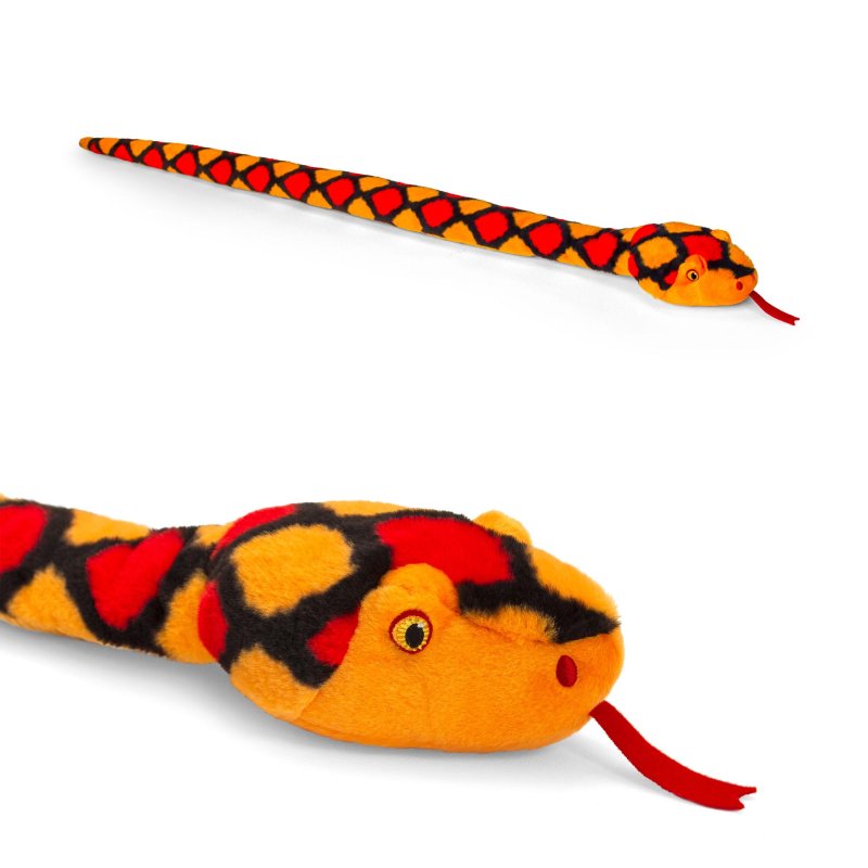 Orange Snake Soft Toy 200cm from Keeleco