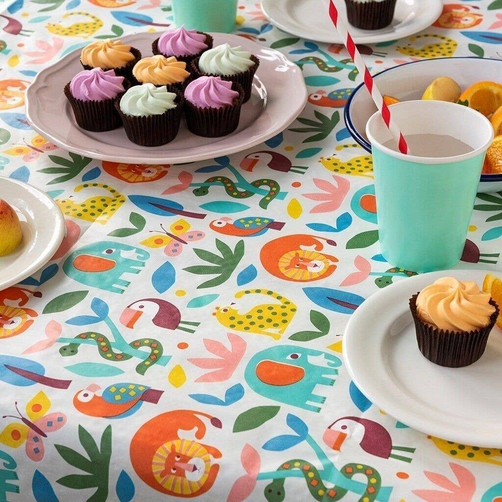 Wild Wonders Paper Tablecloth 180 x 120 cm from Rex London