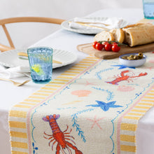 Brunch Stripes Lobster Indoor/Outdoor Table Runner from Furn