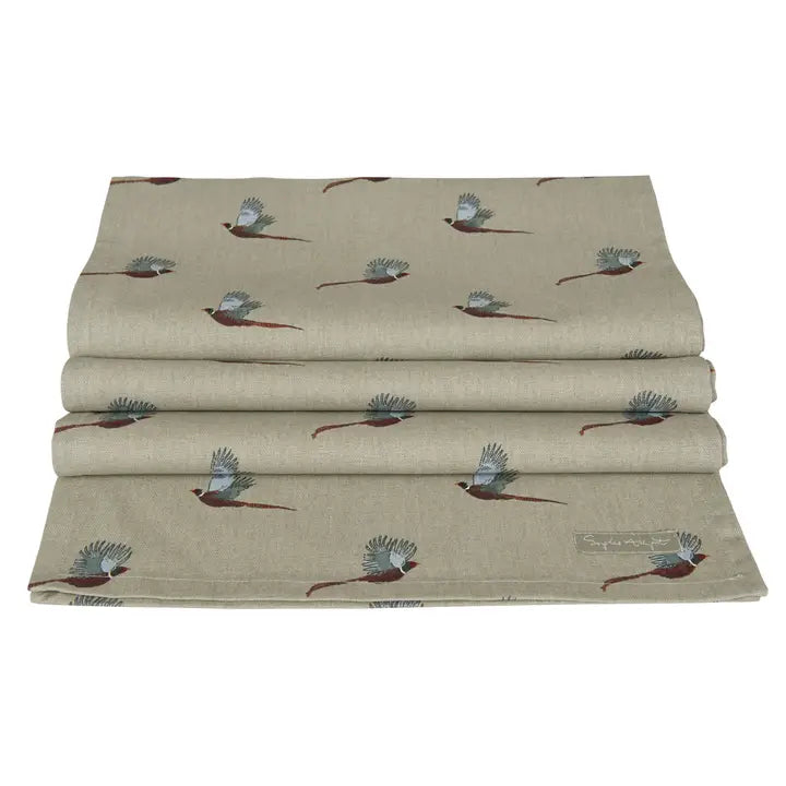 Pheasant Cotton Table Runner 280 x 35 cm from Sophie Allport