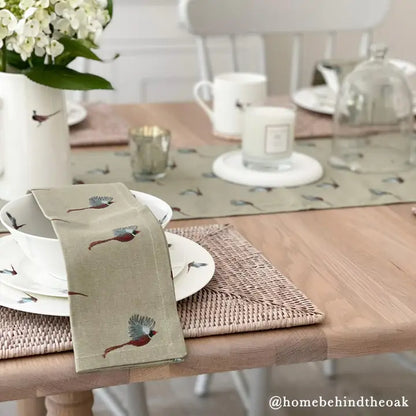 Pheasant Cotton Table Runner 280 x 35 cm from Sophie Allport