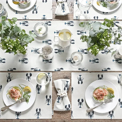 Lobster Cotton Table Runner 280 x 35 cm from Sophie Allport