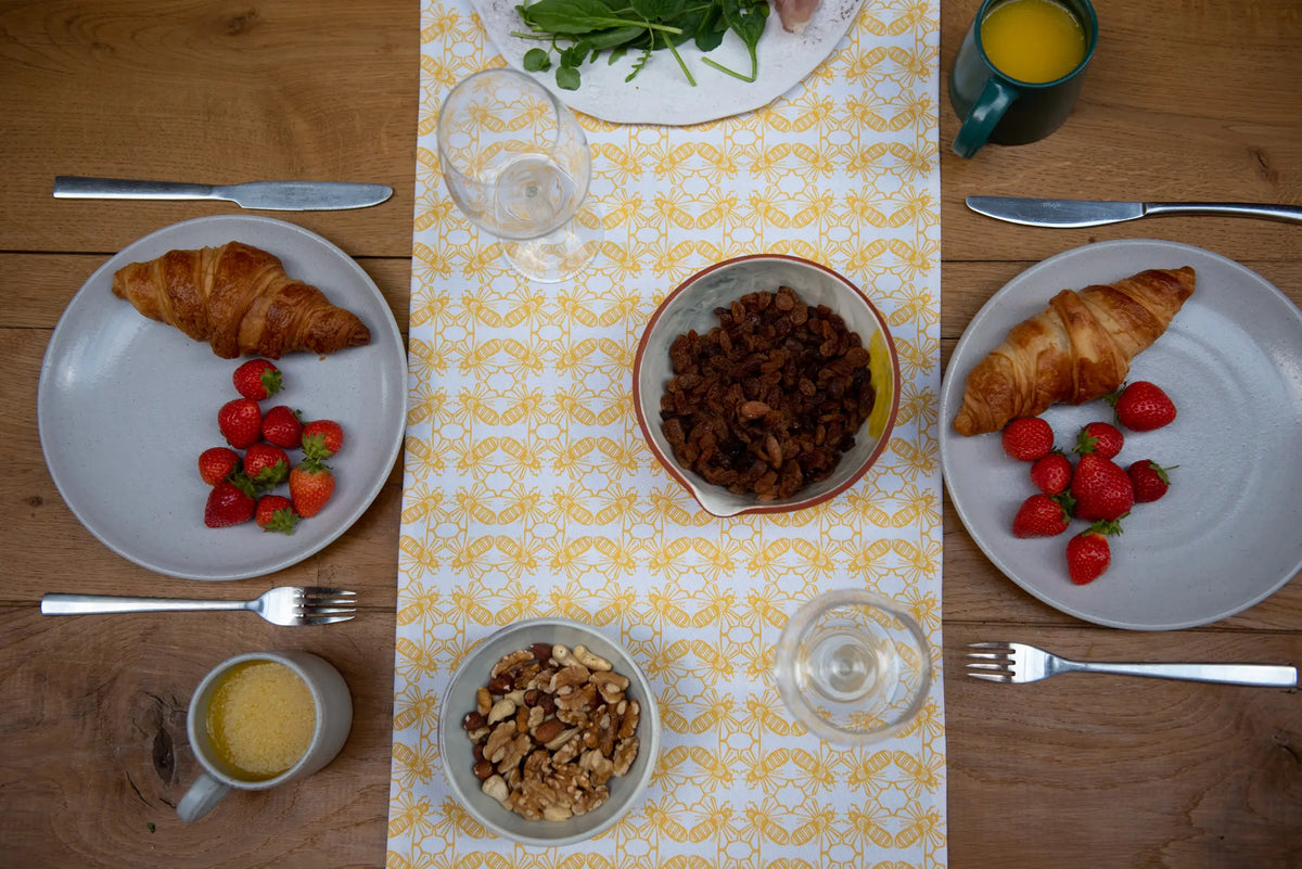 Bee Print Table Runner from The Owlery