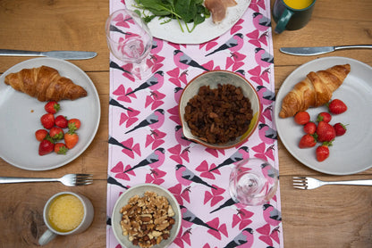 Bullfinch Print Table Runner from The Owlery
