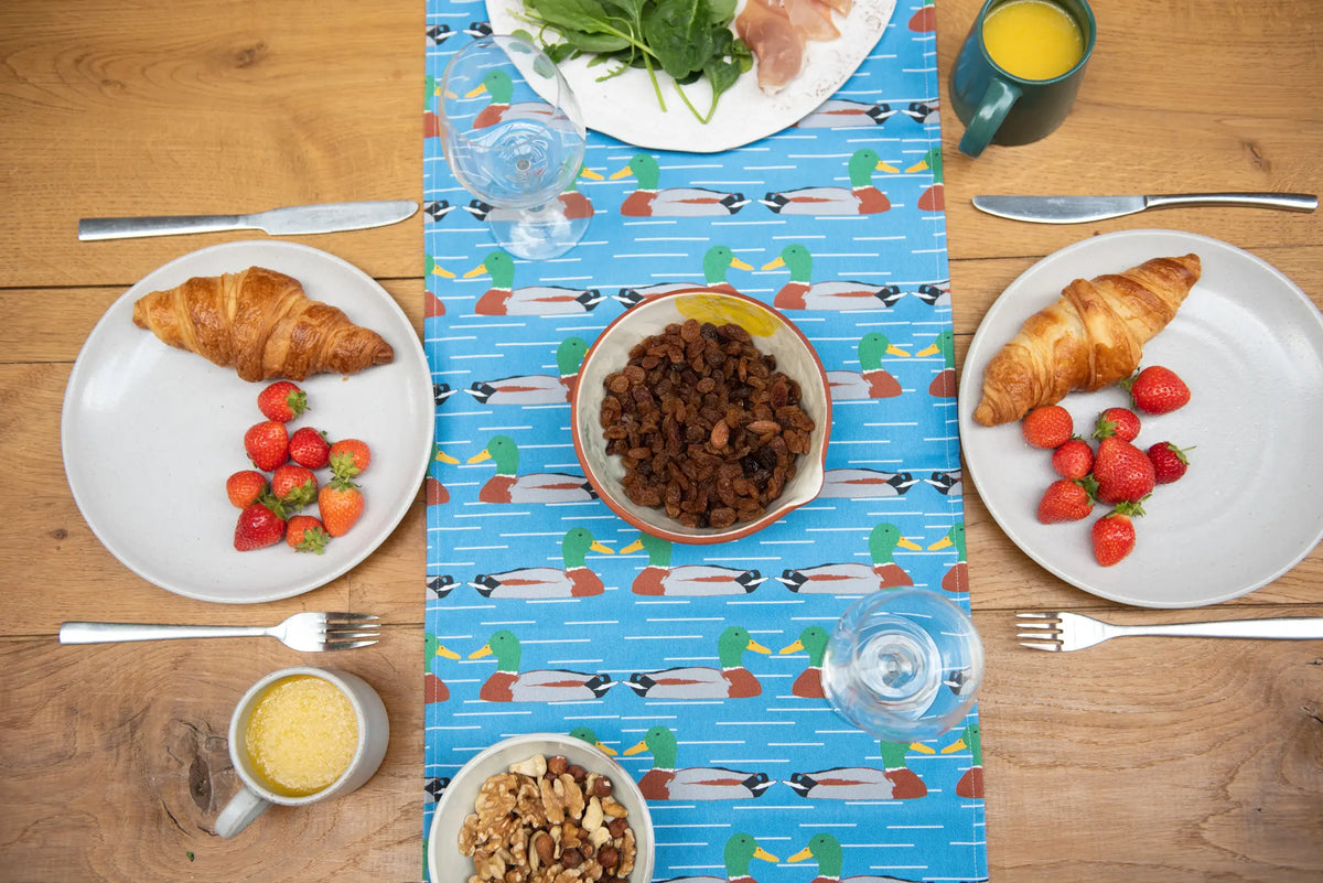 Duck Print Table Runner from The Owlery