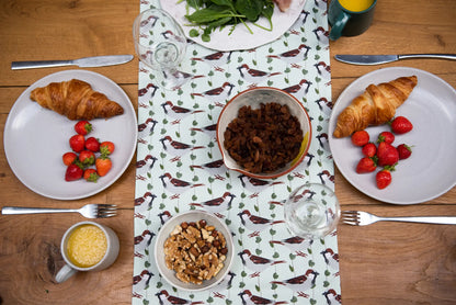House Sparrow Print Table Runner from The Owlery