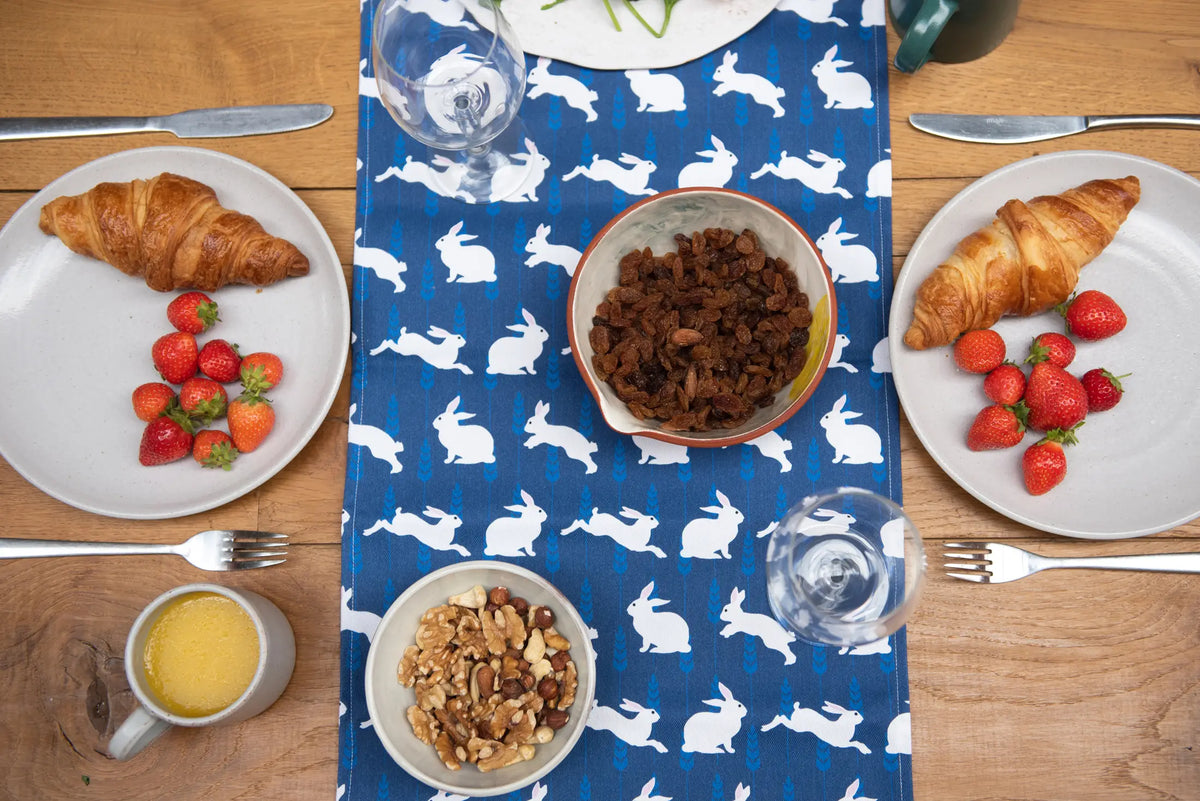 Rabbit Print Table Runner from The Owlery
