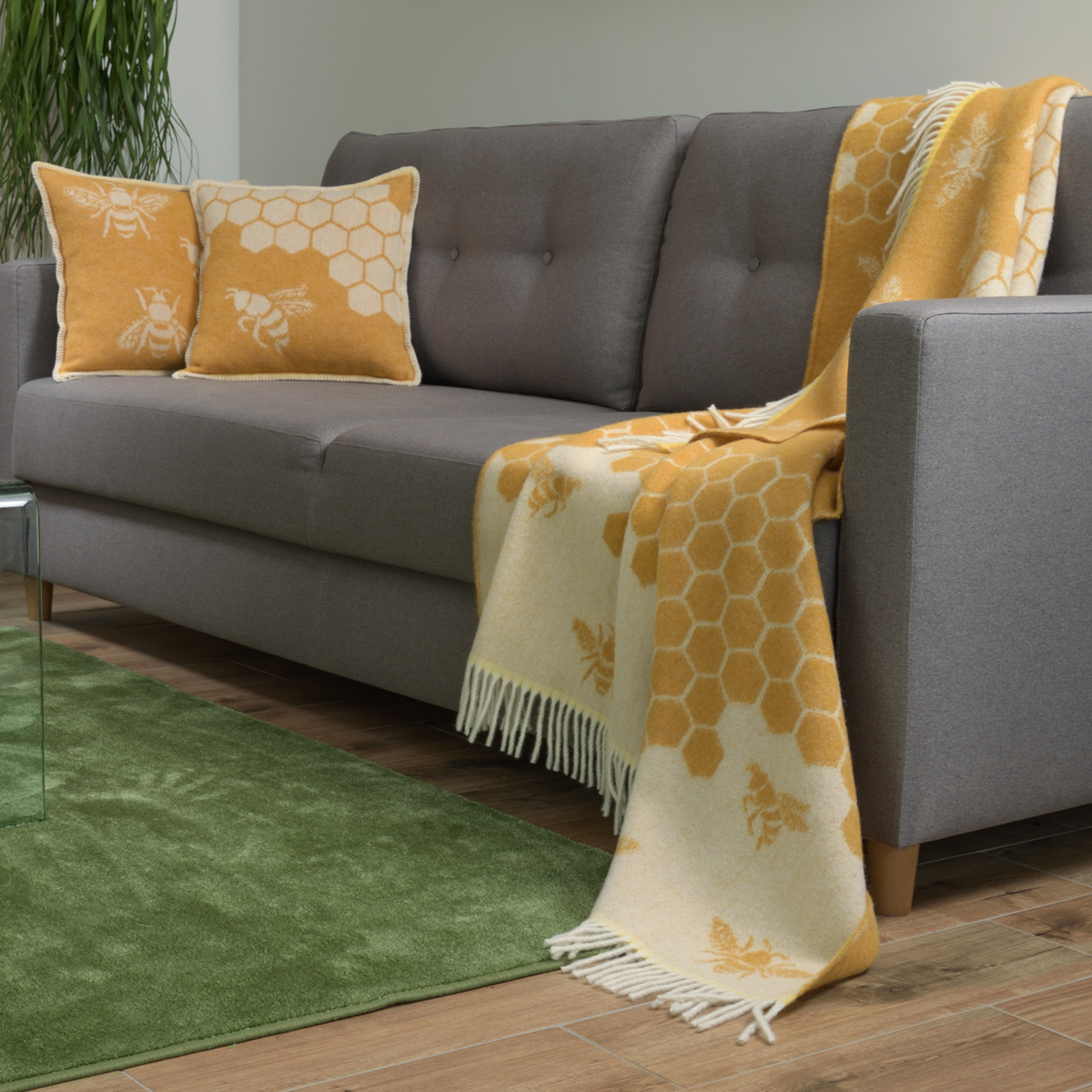 Bee Wool Cushion from J.J. Textile