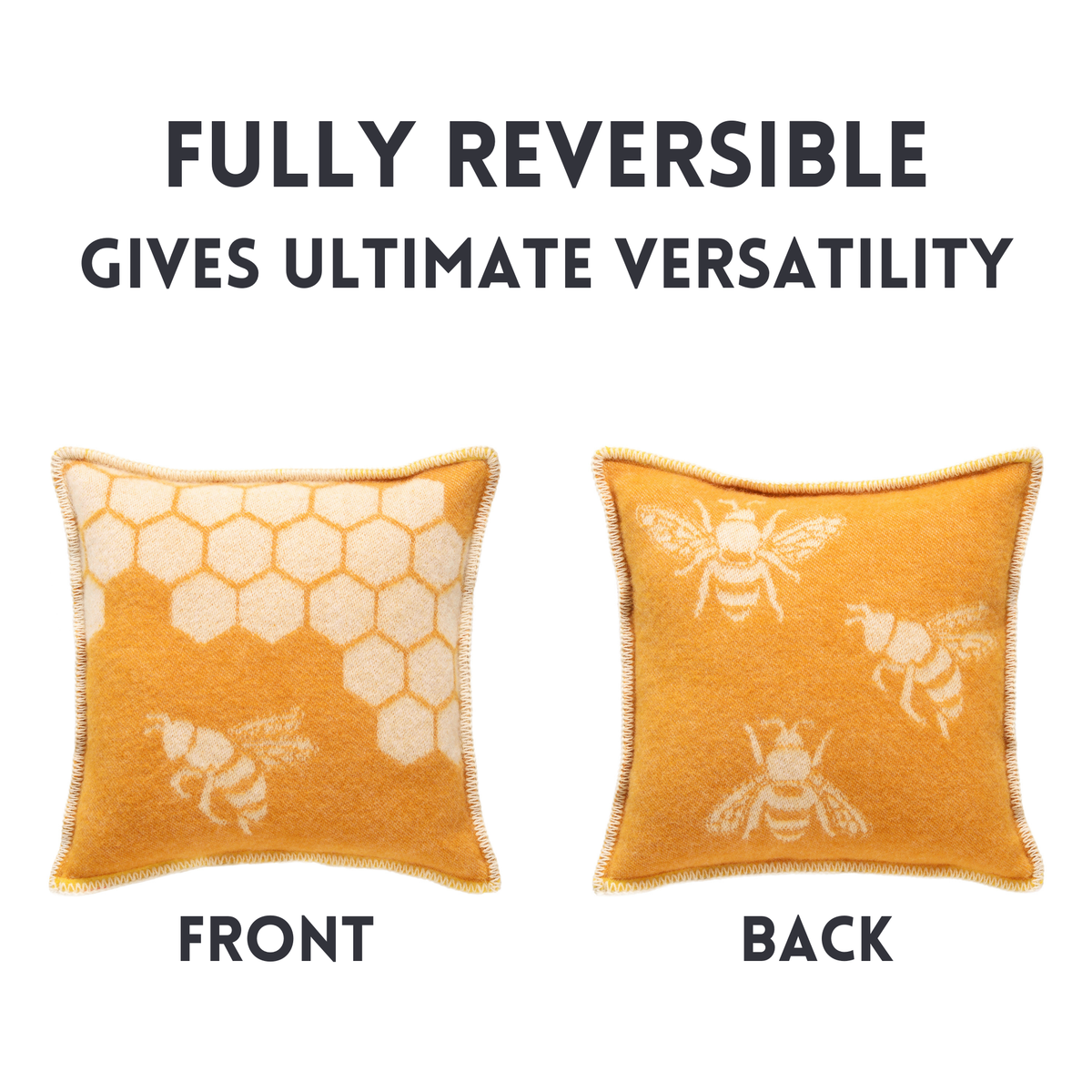 Bee Wool Cushion from J.J. Textile