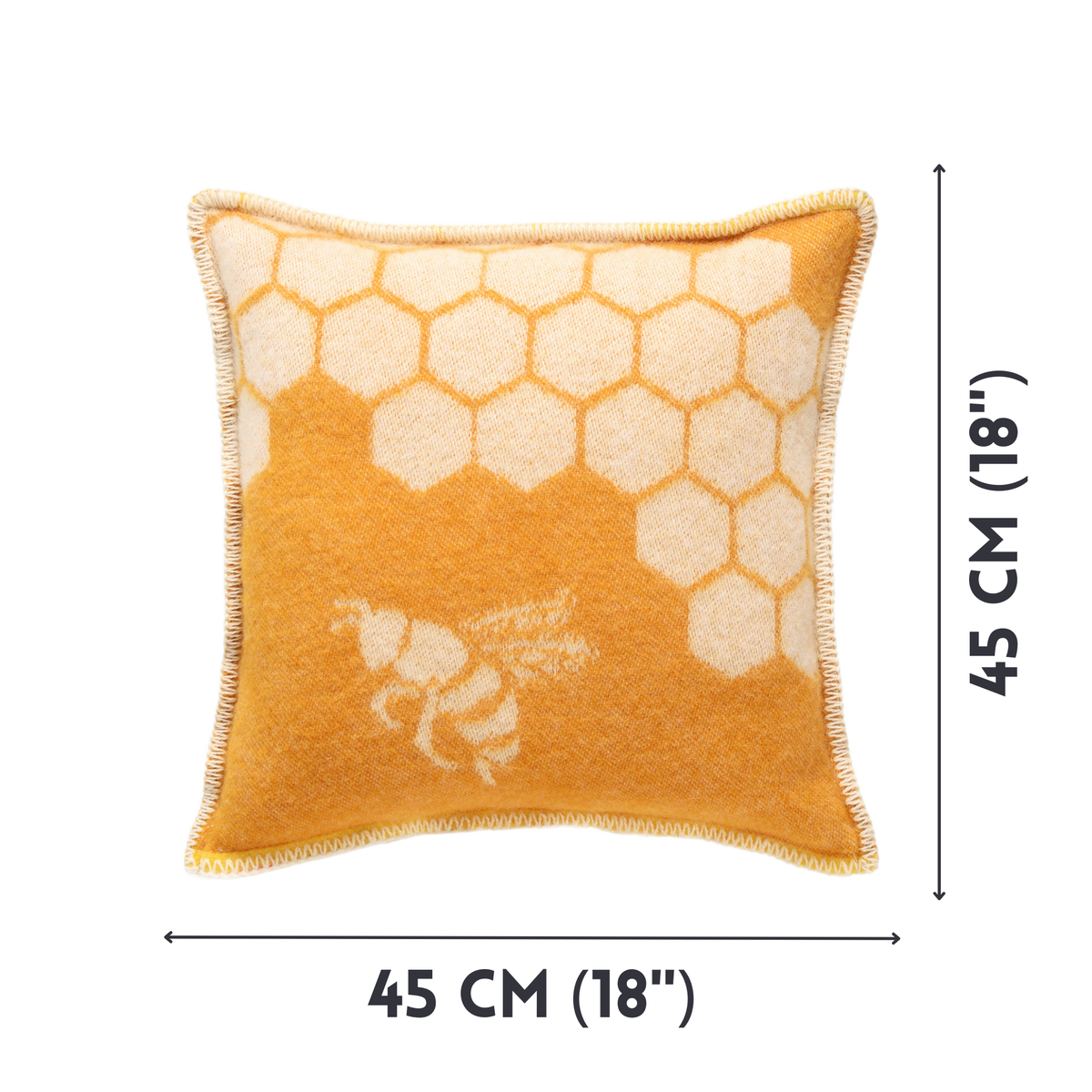 Bee Wool Cushion from J.J. Textile