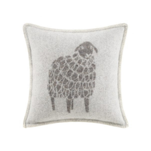 Dark Brown Mima Sheep Wool Cushion from J.J. Textile
