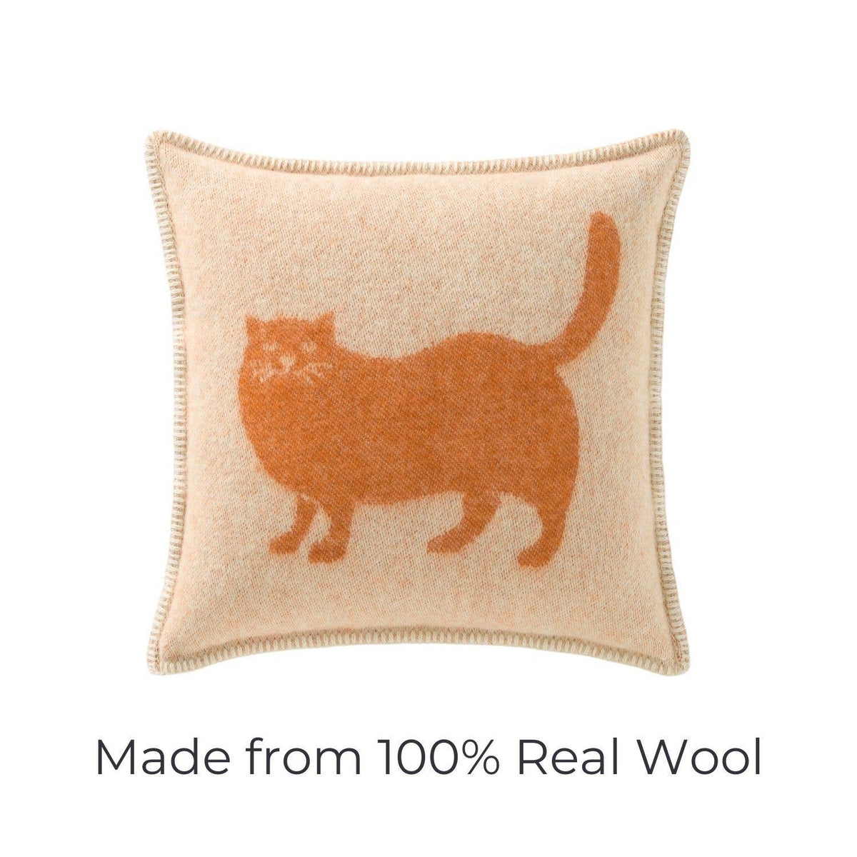 Ginger Cat Wool Cushion from J.J. Textile