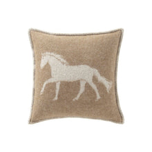 Brown Horse Wool Cushion from J.J. Textile