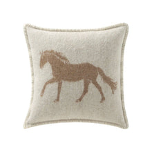 Brown Horse Wool Cushion from J.J. Textile