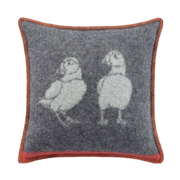 Puffin Wool Cushion from J.J. Textile