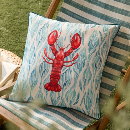 Abersoch Lobster Outdoor Cushion from Wylder