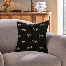 Duma Embroidered Velvet Cheetah Cushion from Clarke & Clarke