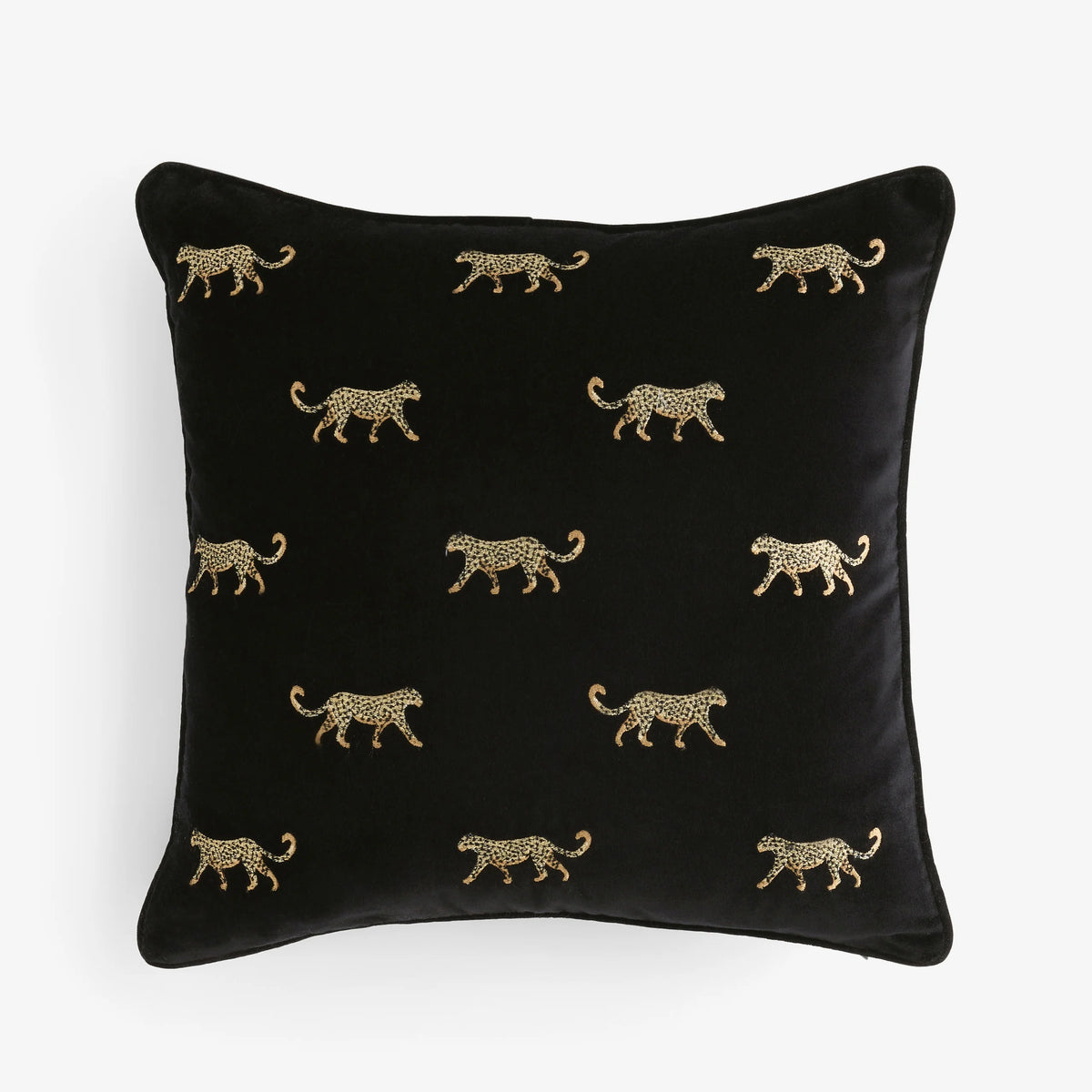 Duma Embroidered Velvet Cheetah Cushion from Clarke & Clarke