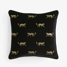 Duma Embroidered Velvet Cheetah Cushion from Clarke & Clarke