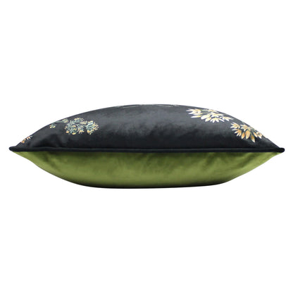Midnight Garden Bee Velvet Cushion from Evans Lichfield