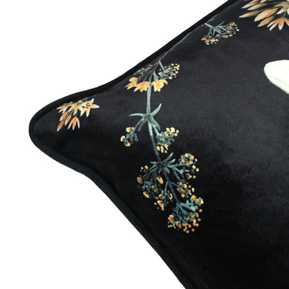 Midnight Garden Bee Velvet Cushion from Evans Lichfield
