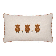 Ramble Highland Cow Tufted Cushion from Wylder