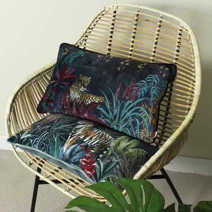 Zinara Leopard Rectangular Cushion from Evans Lichfield