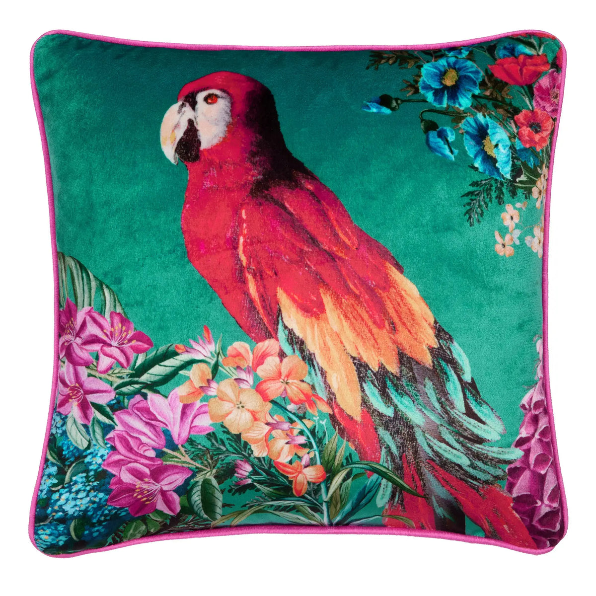 Polly Amorous Parrot Filled Cushion by Laurence Llewelyn-Bowen