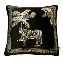 Tiger Tiger Black Cushion by Laurence Llewelyn-Bowen