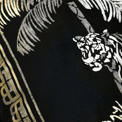 Tiger Tiger Black Cushion by Laurence Llewelyn-Bowen