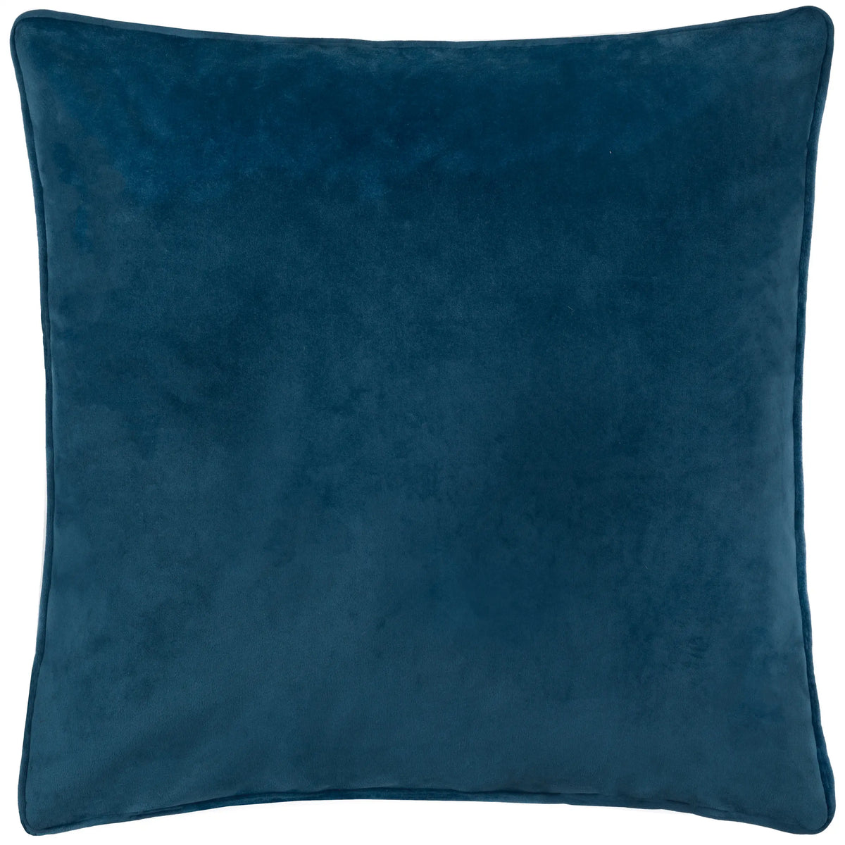 Koi Pond Embroidered Velvet Cushion Navy