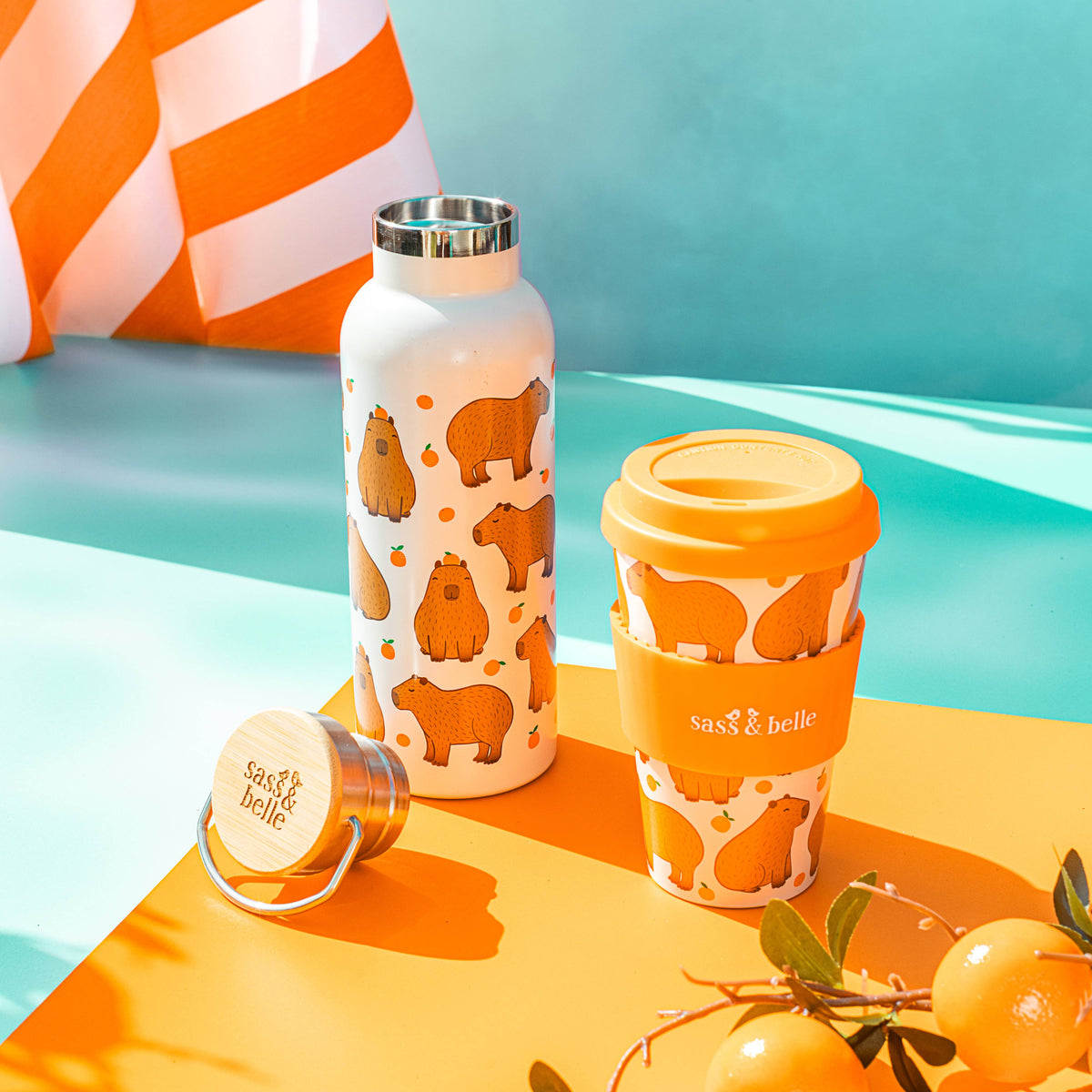 Capybara 400ml Travel Coffee Cup from Sass & Belle