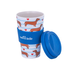 Sausage Dog 400ml Travel Coffee Cup from Sass & Belle