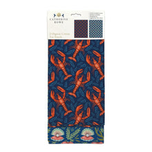 Lobsters & Oysters Set of 2 Tea Towels by Catherine Rowe