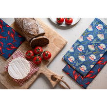 Lobsters & Oysters Set of 2 Tea Towels by Catherine Rowe