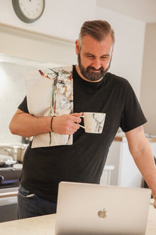 The Highlands Stag Organic Cotton Tea Towel by Meg Hawkins