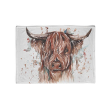 The Hebrides Highland Cow Cotton Tea Towel by Meg Hawkins