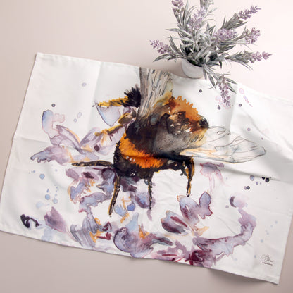 The Orchard Bee Organic Cotton Tea Towel by Meg Hawkins