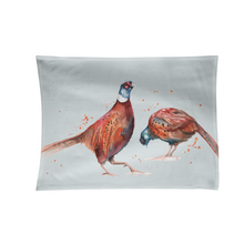 The Woodland Pheasant Organic Cotton Tea Towel by Meg Hawkins