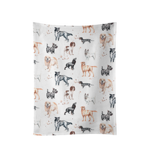 The Pooches Dogs Cotton Tea Towel by Meg Hawkins