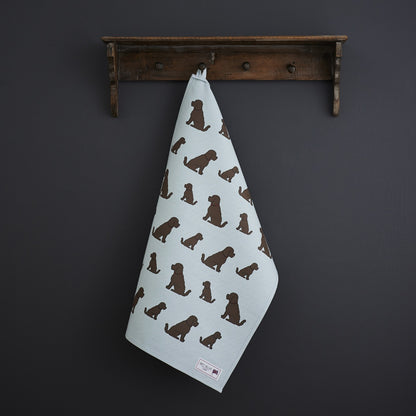 Chocolate Cockapoo & Labradoodle Tea Towel from Sweet William